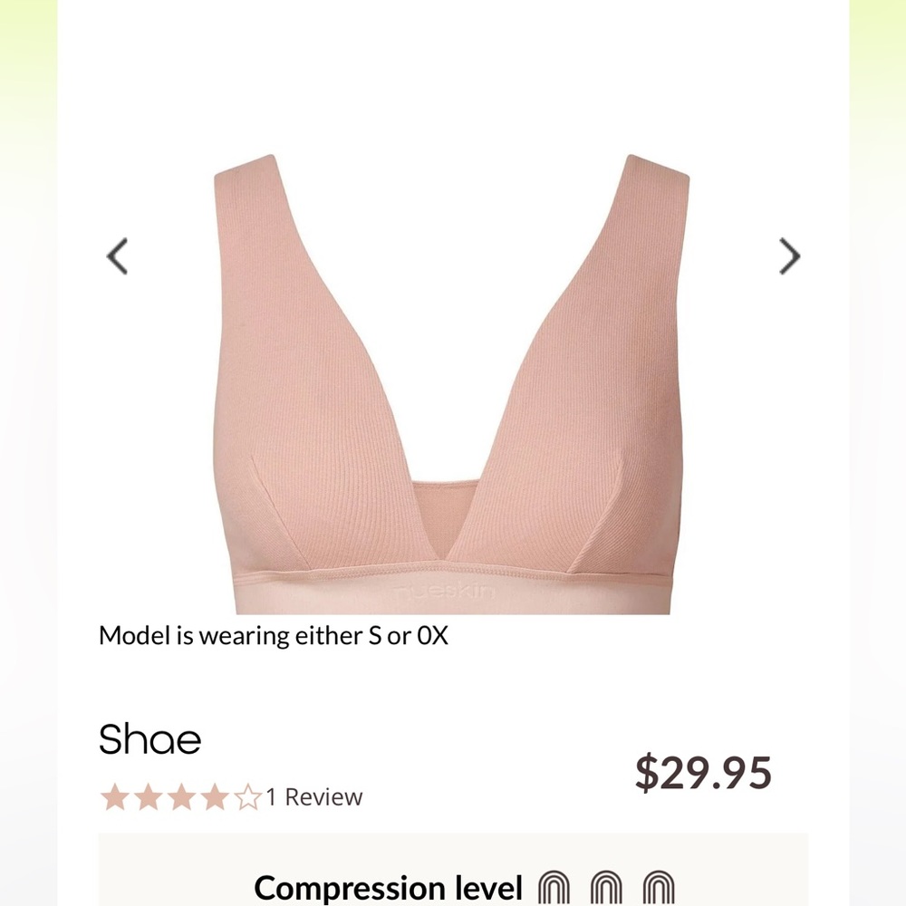 Bundle of 2 Brandnew Nueskin Brown & Orchid Hush Rib Cotton Triangle Bralette - Picture 4 of 10